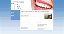 Desktop Screenshot of bauerdental.ch