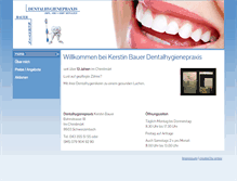 Tablet Screenshot of bauerdental.ch